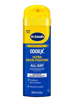 Dr. Scholl's Dr. Scholl's OdorX Ultra Odor-Fighting Foot Spray Powder, Sweat & Odor Control, 4.7oz  - Image 1