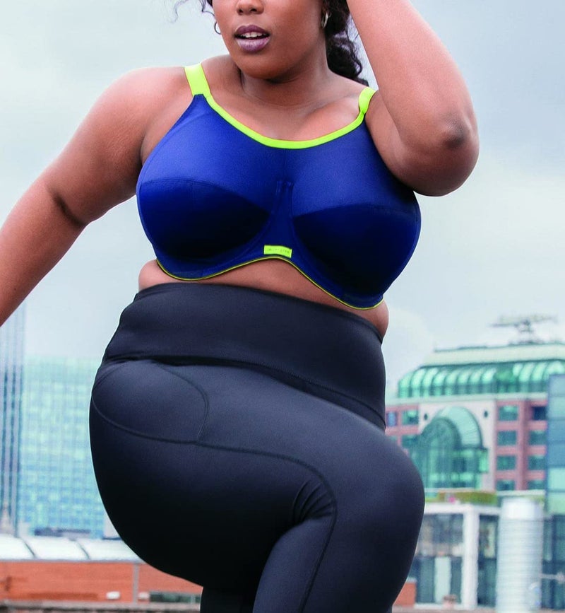 Elomi womens Plus-size Energise Underwire Sports Bra, Navy, 40G US - Image 4