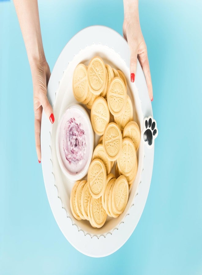 nf nora fleming nora fleming it's paw-ty time! (paw print) A404 - Hand-Painted Ceramic Unique Décor - Summer Minis for the Home and Office - Image 2