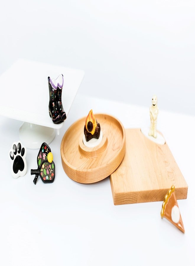 nf nora fleming nora fleming it's paw-ty time! (paw print) A404 - Hand-Painted Ceramic Unique Décor - Summer Minis for the Home and Office - Image 3