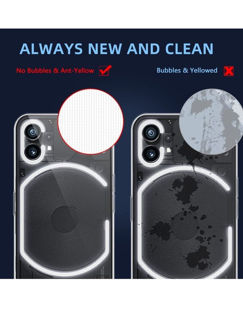 حافظة متوافقة مع هاتف Nothing Phone 1 حافظة شفافة رفيعة للغاية مصنوعة من TPU ناعم مضادة للانزلاق خفيفة الوزن غطاء خلفي مضاد للخدش - Image 3