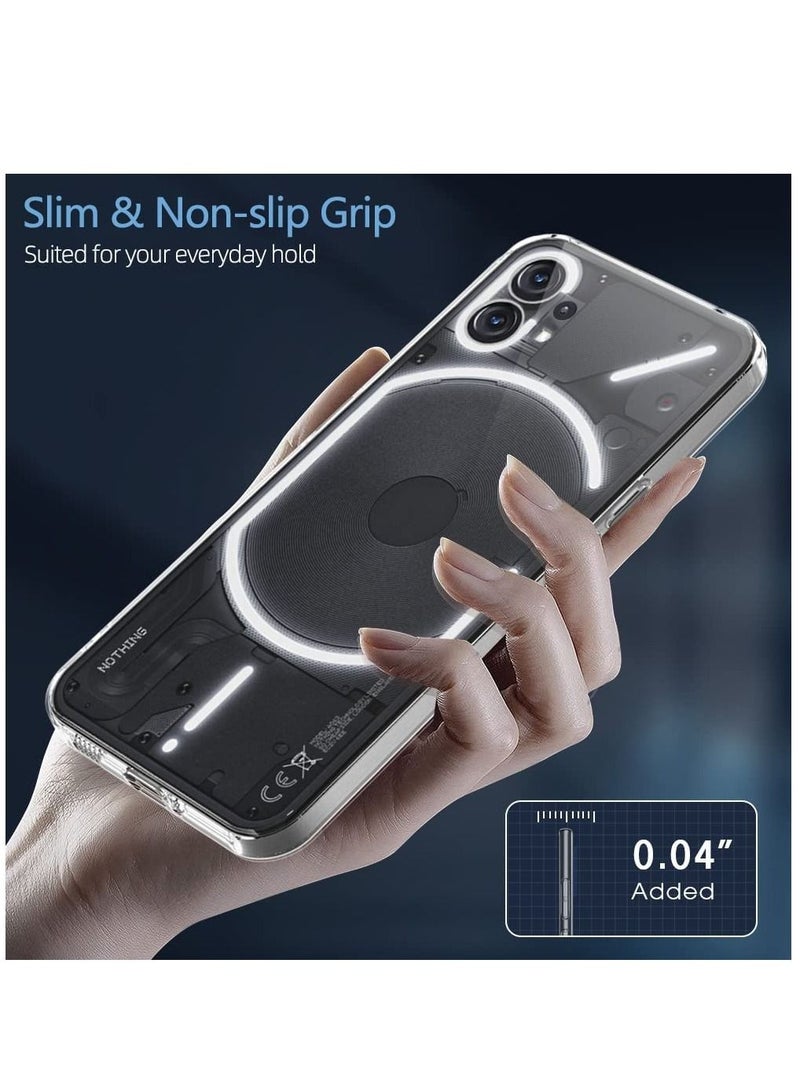 حافظة متوافقة مع هاتف Nothing Phone 1 حافظة شفافة رفيعة للغاية مصنوعة من TPU ناعم مضادة للانزلاق خفيفة الوزن غطاء خلفي مضاد للخدش - Image 5