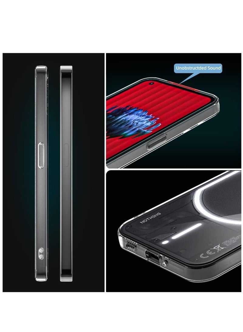 حافظة متوافقة مع هاتف Nothing Phone 1 حافظة شفافة رفيعة للغاية مصنوعة من TPU ناعم مضادة للانزلاق خفيفة الوزن غطاء خلفي مضاد للخدش - Image 4