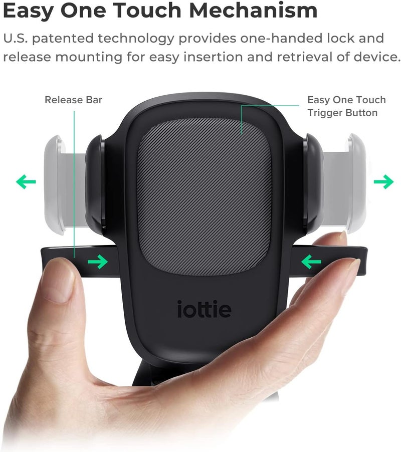 iOttie Easy One Touch 5 Dashboard & Windshield Universal Car Mount Phone Holder Desk Stand for -iPhone, Samsung, Moto, Huawei, Nokia, LG, Smartphones - Image 2