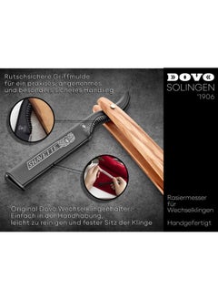 DOVO Shavette with Olivewood Handle  - Image 5