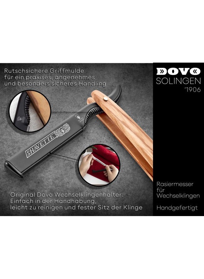 DOVO شفافة بمقبض من خشب الزيتون - Image 5