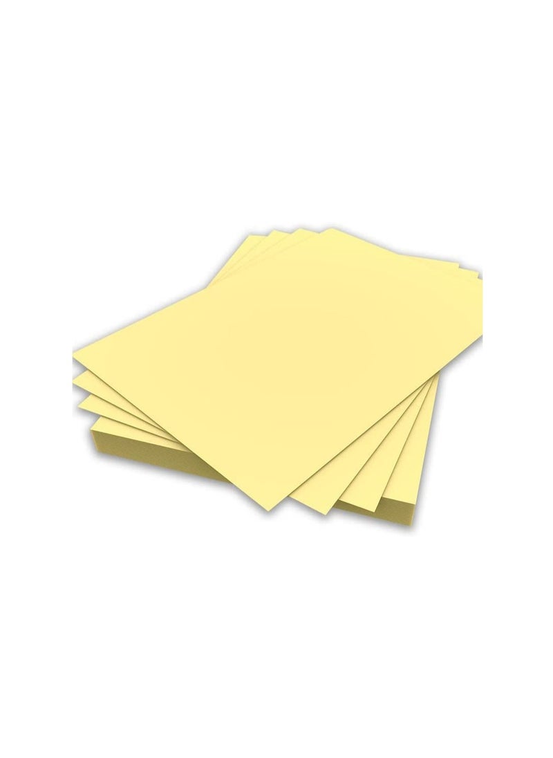 MARKQ - Yellow Colored Paper, 100 Sheets A4 Color Paper sheets for Decorating Drawing Origami DIY Arts and Crafts, 80gsm 29.7 cm x 21 cm - Image 1