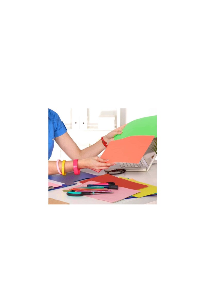 MARKQ - Yellow Colored Paper, 100 Sheets A4 Color Paper sheets for Decorating Drawing Origami DIY Arts and Crafts, 80gsm 29.7 cm x 21 cm - Image 1