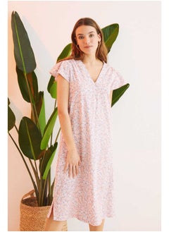 Flower print nightgown