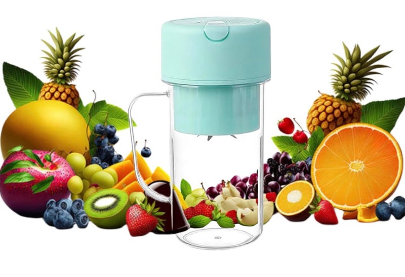 GABANIZ Juicer Mixer StrawType juicing Cup 6 Blade Smoothie Maker Portable Electric USB Juice Maker Rechargeable Bottle Portable Fruit Blender Maker Protein Shaker - Image 4