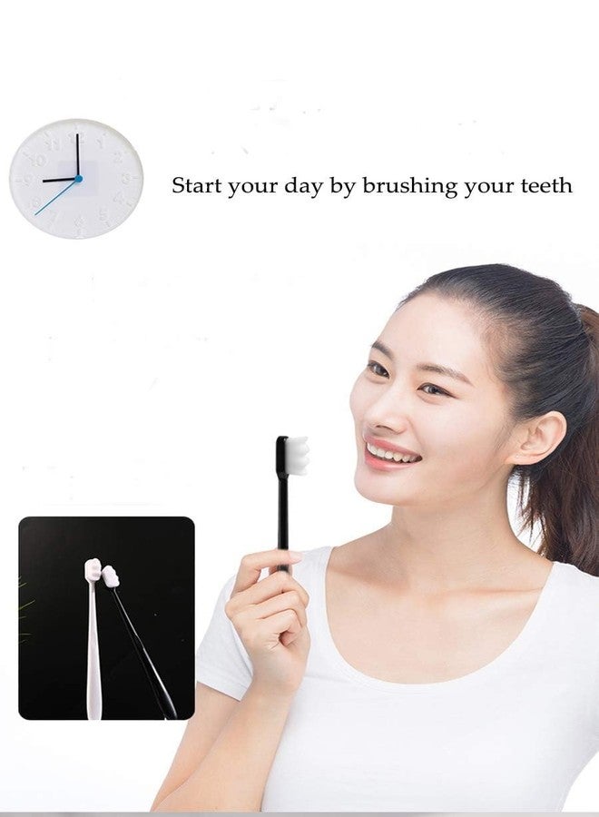 Daletu Toothbrush for Sensitive Gums, Micro Fur Manual Toothbrush with 20000 Soft Floss Bristle for Men, Women, Elderly, Braces and Gum Recessions, Protect Fragile Gums (2PCS) - Image 2