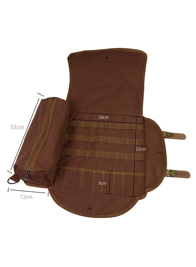 Bartender Kit Bag, Portable Waxed Canvas Bag Can Use For Professional  Bar Tool Set, Including Shoulder Strap for Easy Carry(Bar Tools Not Include)  - Image 2