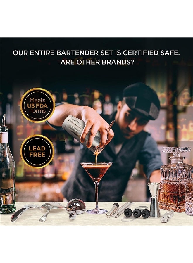 Bartender Kit Bag, Portable Waxed Canvas Bag Can Use For Professional  Bar Tool Set, Including Shoulder Strap for Easy Carry(Bar Tools Not Include)  - Image 4