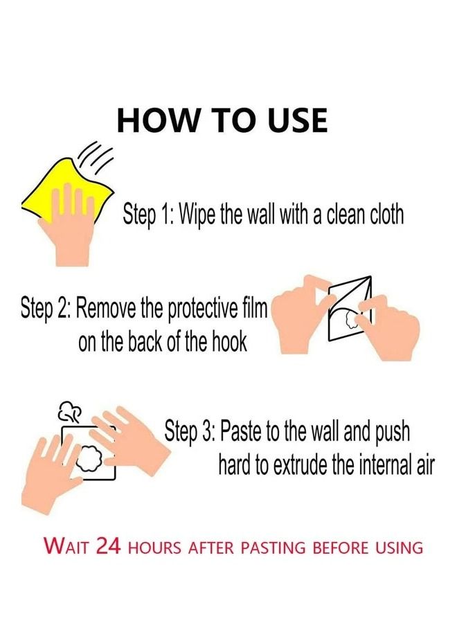 10-pieces multifunctional adhesive wall hooks for hanging accessories kitchen utensils and bathroom supplies - Image 5