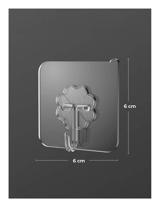 10-pieces multifunctional adhesive wall hooks for hanging accessories kitchen utensils and bathroom supplies - Image 3