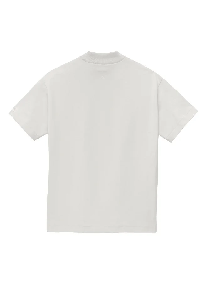 اديداس Adidas One Ctn Jer T Grey Basketball T-Shirts For Unisex Xs