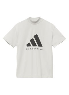 Adidas Adidas One Ctn Jer T Grey Basketball T-Shirts For Unisex Xs  - Image 1