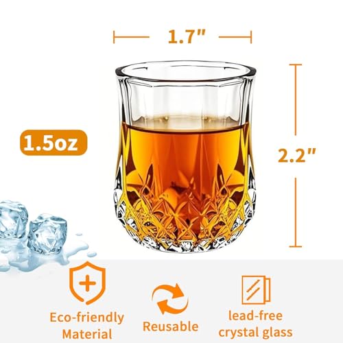 INFTYLE Shot Glasses Set of 24-1.5oz Small Mini Shot Glasses Classic Whisky Vodka Tequila Sherry Brandy Cordial Mini Snifters Glasses For Parties Bars - Image 2