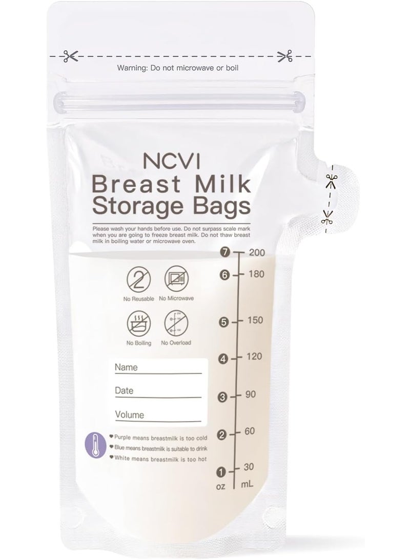 نسفي أكياس تخزين حليب الأم من إن سي في آي، فوهة سهلة الصب، عدد 25 - NC-AM9173-US - Image 1