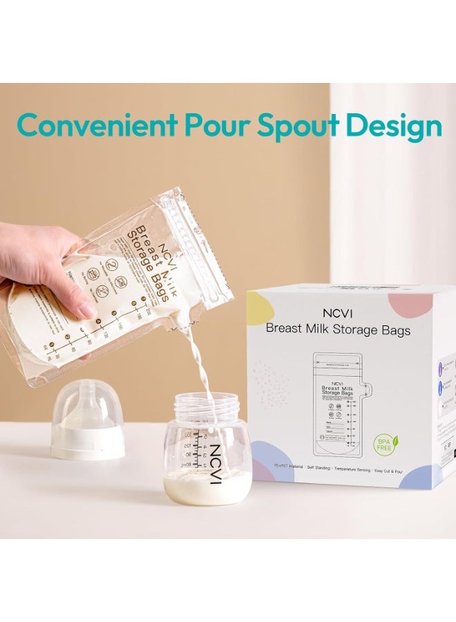نسفي أكياس تخزين حليب الأم من إن سي في آي، فوهة سهلة الصب، عدد 25 - NC-AM9173-US - Image 5