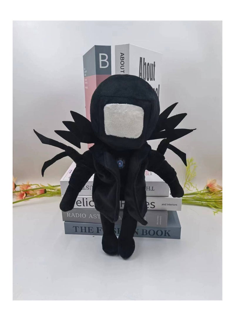 1 Piece Toilet Man Series Sword Back TV Man Plush Doll Black Clothes Sword Back TV Man Modeling Plush Toy 30Cm 