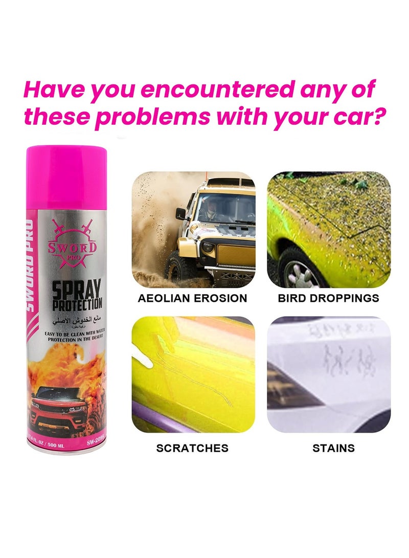 Generic SWORD PRO Spray Protection & Microfiber Towel Combo – Easy Water Protection, Ideal for Car Care, 500ml Spray & Soft Towel for Cleaning and Polishing  - Image 5
