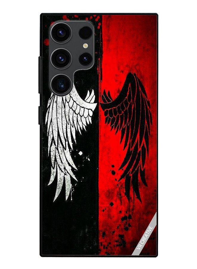 VR CREATIVE Protective Case Cover For Samsung Galaxy S23 Ultra 5G Wings Design Multicolour - Image 1