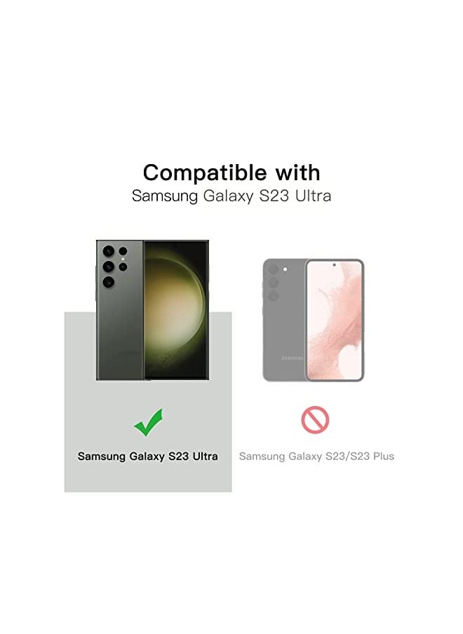 Jetech Camera Lens Protector for Samsung Galaxy S23 Ultra 6.8-Inch, 9H Tempered Glass Metal Individual Ring Cover, Easy Installation Tray, HD Clear, Set of 5 (Green)  - Image 2