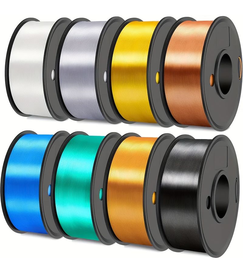Shiny PLA Silk Red 1.75mm 3D Printer Filament 250g Smooth Easy Use - Image 1