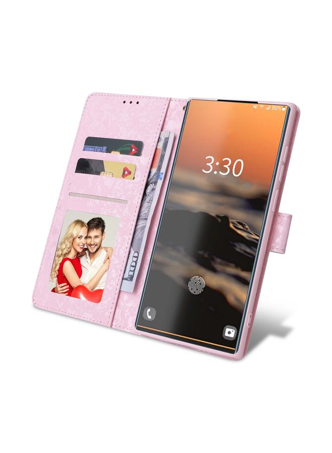 اس-توب جراب لهاتف Samsung Galaxy S23 Ultra 5G، جراب هاتف من الجلد بطبقة برونزية بتقنية RFID - Image 4