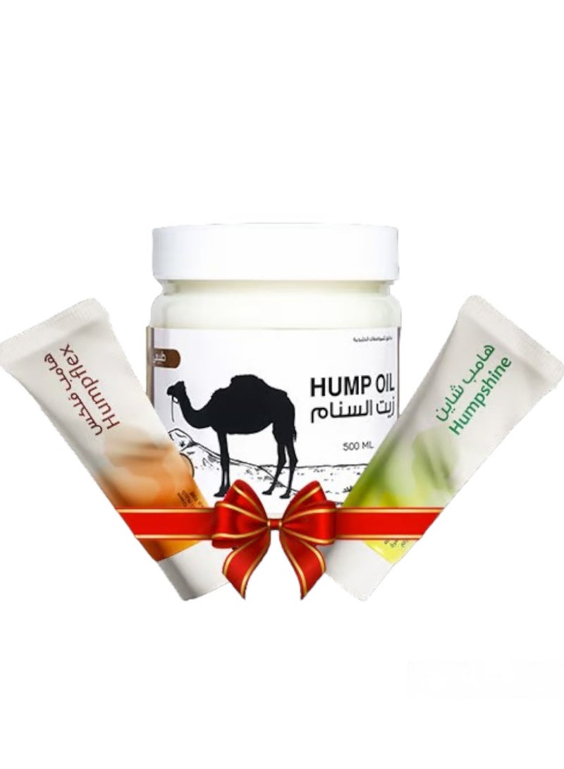 Humpflex Zayt Sinam 500 ml Cream Massage 100 g with Moisturizing Cream 100 g - Image 1