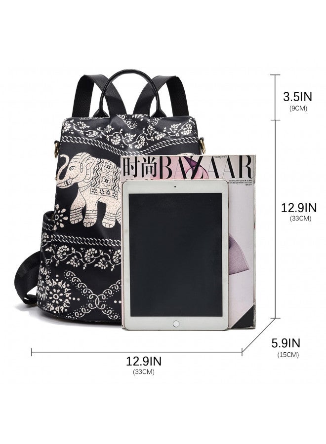 PINCNEL PINCNEL Women Backpack Purse Waterproof Nylon Anti-theft Rucksack Lightweight Shoulder Bag  - Image 2