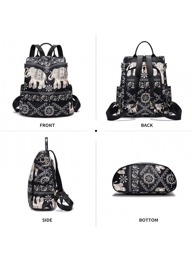 PINCNEL PINCNEL Women Backpack Purse Waterproof Nylon Anti-theft Rucksack Lightweight Shoulder Bag  - Image 1
