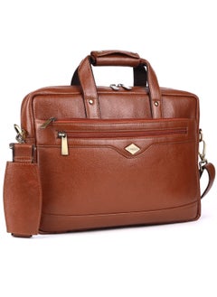 LAVERI LEATHER LAVERI Laptop Bag for Men - Leather Messenger Bag for Office - Fits up to 15 Inch Laptop - Shoulder Bag with Multiple Compartments - Executive Leather Bag for Work/Travel/Casual  - 2815  - Image 1