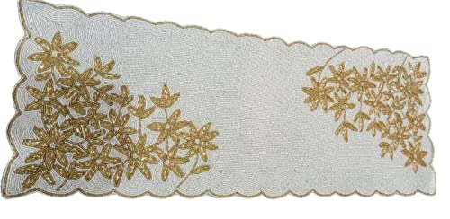 AIVIK Premium Handcraf Beautiful Beaded Table Runner Craftsmanship 13 36 Inch BR008 - Image 2