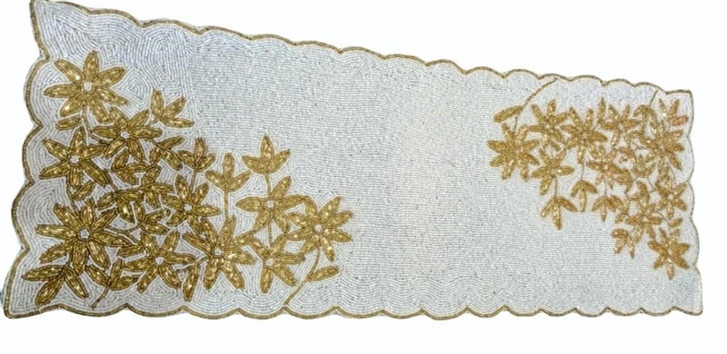 AIVIK Premium Handcraf Beautiful Beaded Table Runner Craftsmanship 13 36 Inch BR008 - Image 1