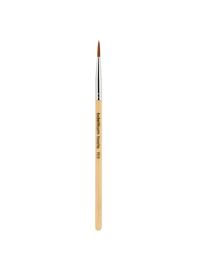 Bdellium Tools Bdellium Tools Professional Makeup Brush - Special FX Series 153 Capillary - With Soft Synthetic Fibers, For Capillary Detailing and Fine Line Work (Bamboo, 1pc) 