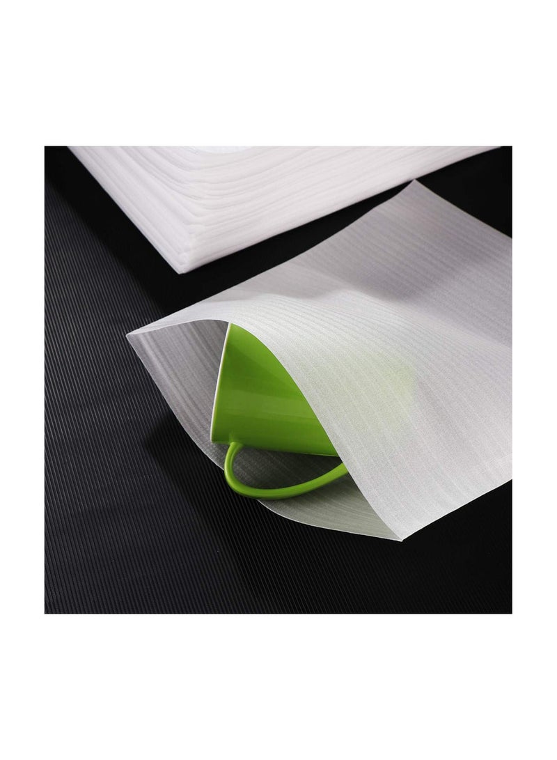 GGOOT 100PCS Cushion Foam Pouches, 7.8x9.8 inch Thick Moving Foam Wrap Pouches for Dishes, Plates, Glass, Cups, Mugs - Image 5