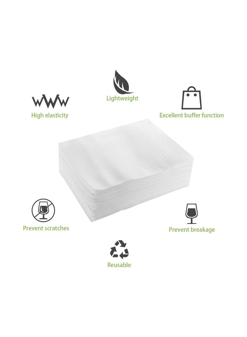 GGOOT 100PCS Cushion Foam Pouches, 7.8x9.8 inch Thick Moving Foam Wrap Pouches for Dishes, Plates, Glass, Cups, Mugs - Image 2