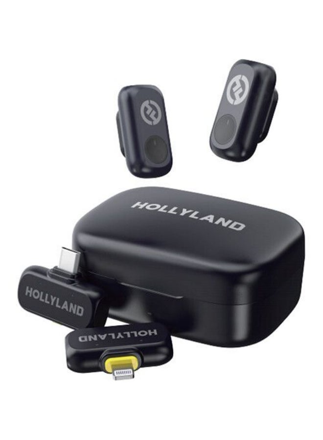 Hollyland LARK A1 Combo Wireless Microphone for iPhone & Android, Pure Sound, 3-Level Intelligent Noise Cancellation, Magnetic Mini Microphone for Vlogging, YouTube, Podcast, TikTok Lark A1 Combo Space Gray - Image 1