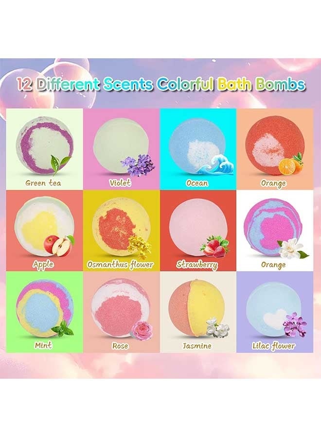 Beauenty Bath Bombs for Kids with Toys Inside - Set of 12 Bubble Bath Fizzies with Cute Animal Toys. Gentle and Kids Safe Spa Bath Fizz Balls Kit. Birthday Gifts for Boys, Girls - Image 2
