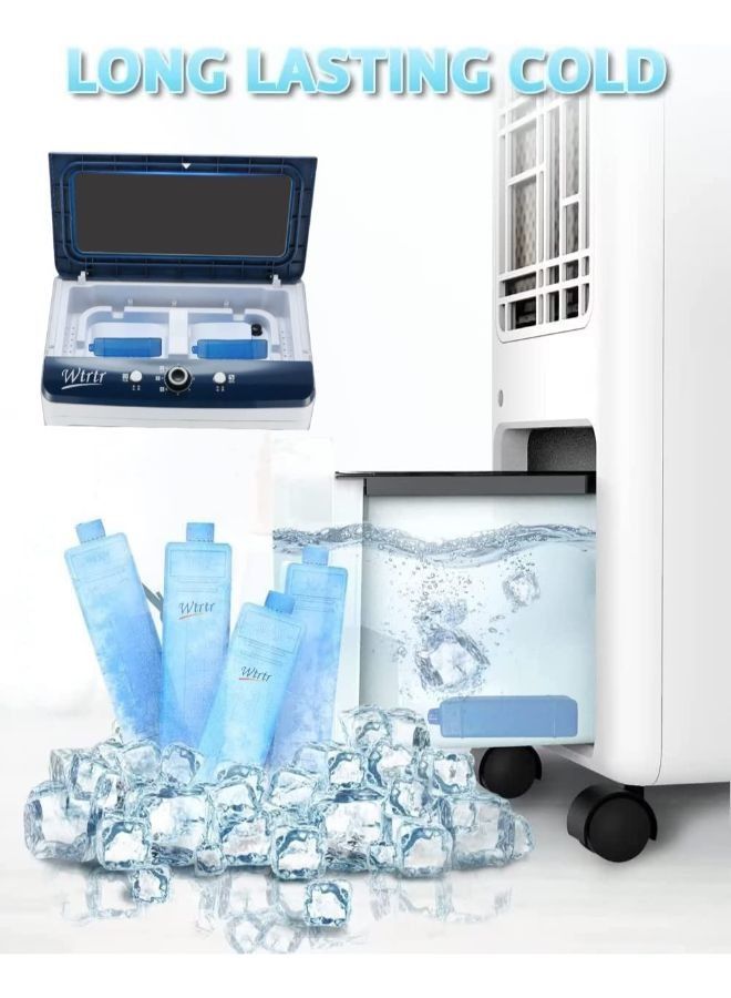 Wtrtr 4 Pieces Air Cooler Ice Packs for Keeping Food Fresh and Cold  - Image 5