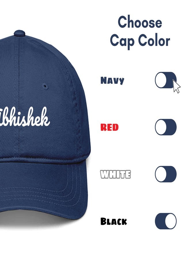 Gogirgit Customised Name Cotton Cap, Free Size, Pack of 1 (in, Alpha, Free Size, Black) - Image 3