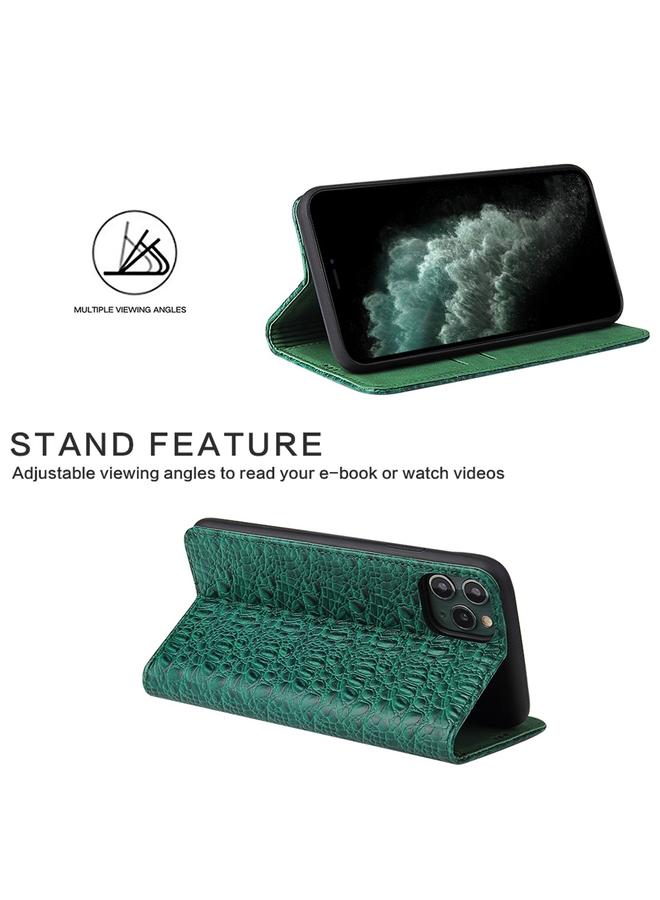 Zaboon Case For iPhone 11 Crocodile Texture PC + TPU Horizontal Flip Leather Case with Holder & Card Slots & Wallet - Image 4