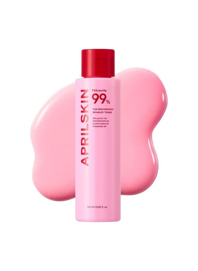 APRIL SKIN Txa Niacinamide Toning Shot 99 Milky Toner 150Ml - Image 2