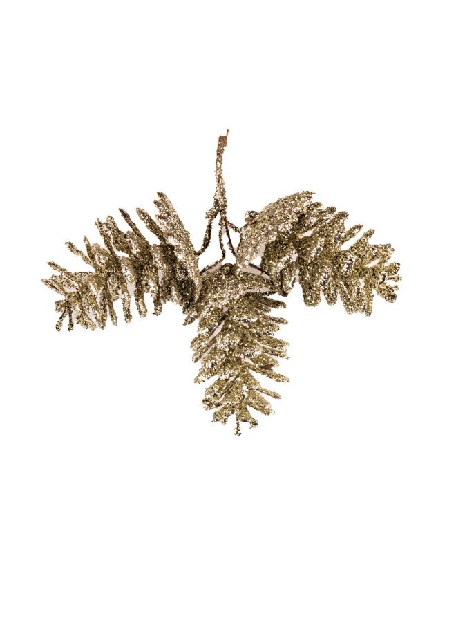 Gulf Flowers Gulf Flowers Christmas Cone Pick – 3pcs Gold Pine Cone Decorations for Tree & Wreath 