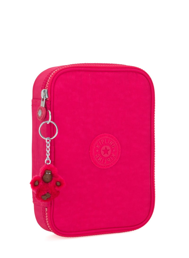 kipling 100 Pens Kids School Pen Case True Pink  - Image 3