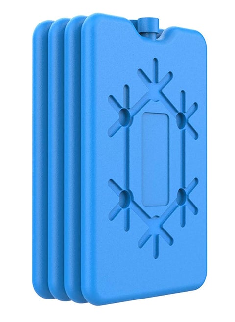 Reusable Ice Packs for Lunch Boxes, 4 Pack Ultra Thin Freezer Packs for Coolers, Lightweight Design for Work, School, Picnics, or Camping to Keep Food Fresh and Cool
