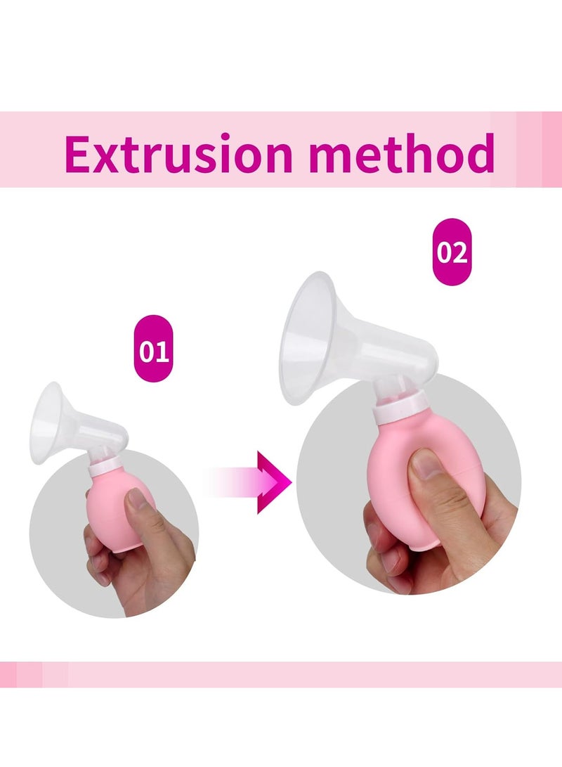 الآلة اليدوية لشفط حليب الثدي للمرضعات، جامع حليب الثدي المحمول الصغير اليدوي - Image 4