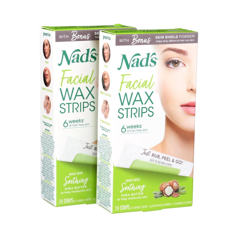 Nad's Nads Hair Removal Facial Strips 24 Count - Image 1